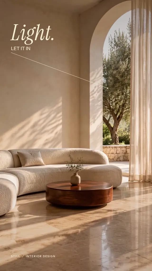 Light, texture and a feeling that stays.